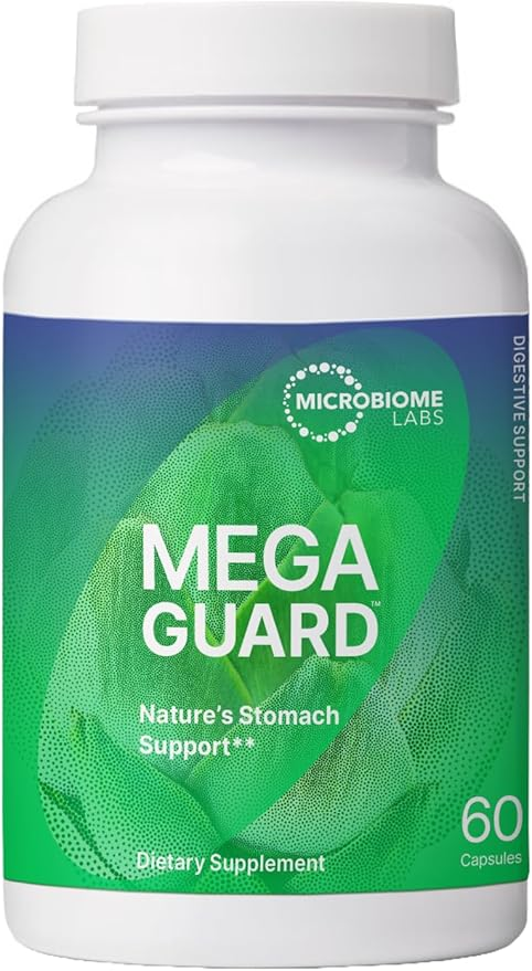 Microbiome Labs MegaGuard - Artichoke Leaf + Ginger Extract to Support Digestive Health (60 Capsules)