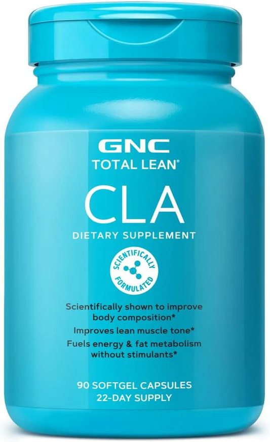 GNC Total Lean CLA | Improves Body Composition & Lean Muscle Tone, Fuels Fat Metabolism & Energy Without Stimulants | Gluten Free | 90 Softgels